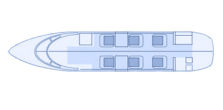Floorplan Learjet 40
